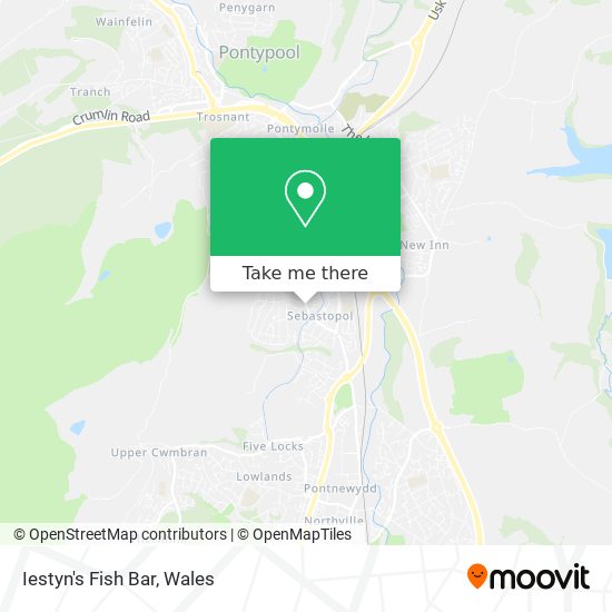 Iestyn's Fish Bar map