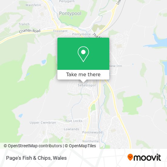 Page's Fish & Chips map