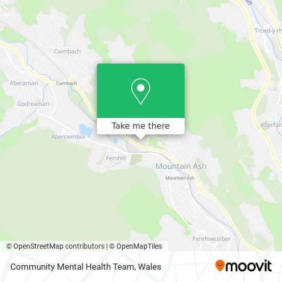 Community Mental Health Team map