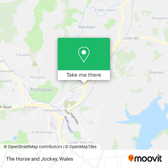 The Horse and Jockey map