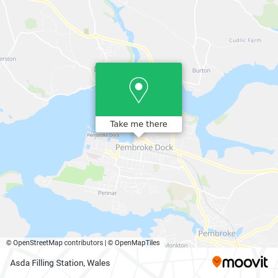 Asda Filling Station map