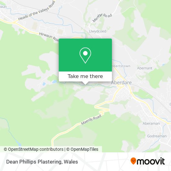 Dean Phillips Plastering map