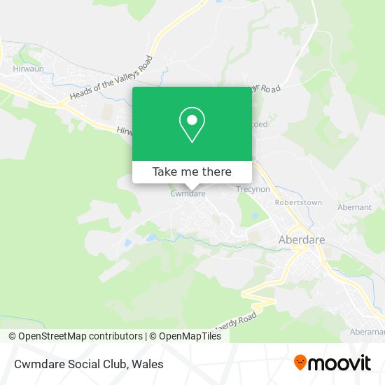 Cwmdare Social Club map