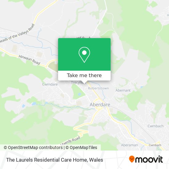 The Laurels Residential Care Home map