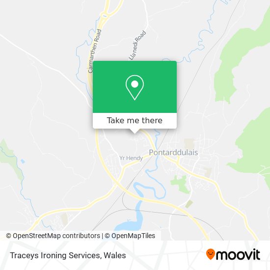 Traceys Ironing Services map