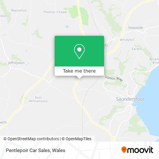 Pentlepoir Car Sales map