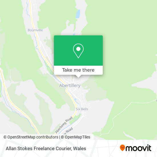 Allan Stokes Freelance Courier map
