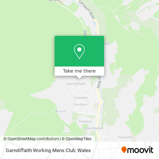 Garndiffaith Working Mens Club map
