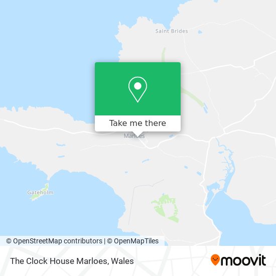 The Clock House Marloes map