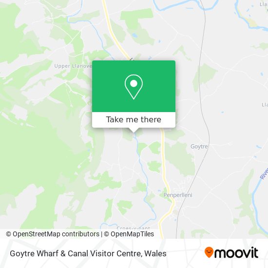 Goytre Wharf & Canal Visitor Centre map