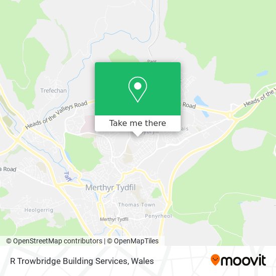 R Trowbridge Building Services map