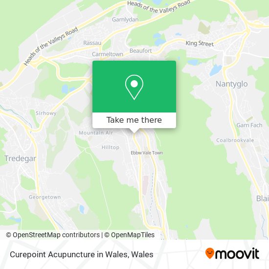 Curepoint Acupuncture in Wales map