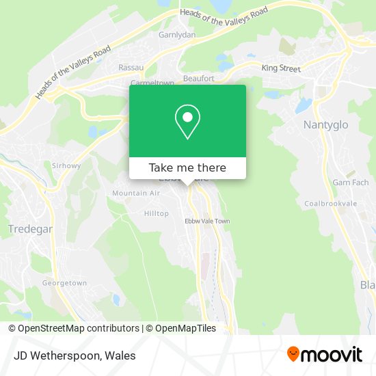 JD Wetherspoon map