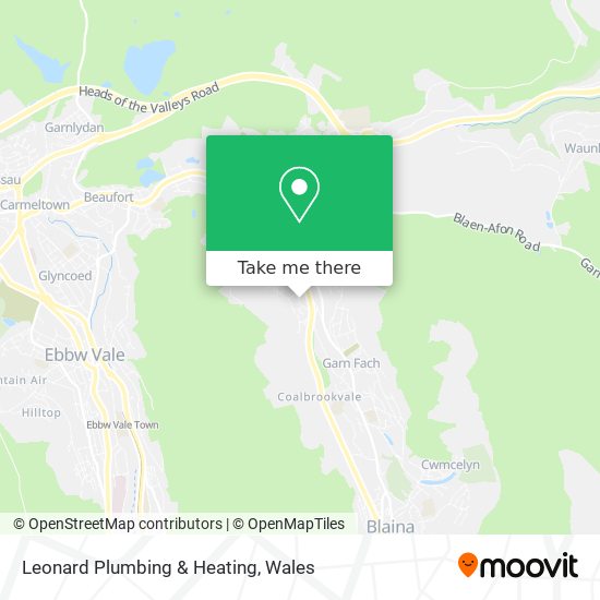 Leonard Plumbing & Heating map