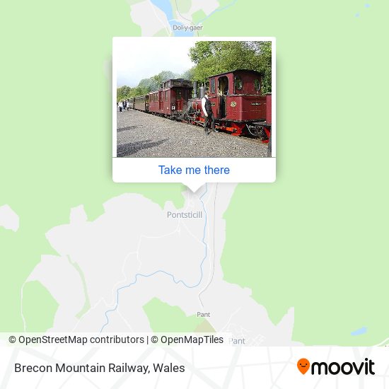 Brecon Mountain Railway map