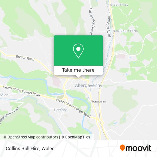 Collins Bull Hire map