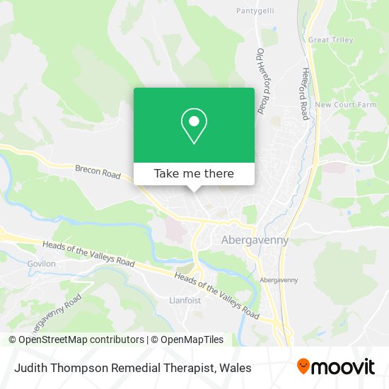 Judith Thompson Remedial Therapist map