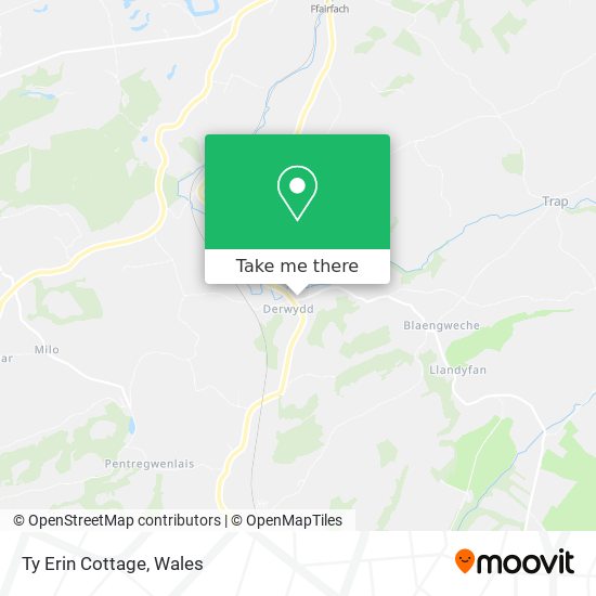 Ty Erin Cottage map