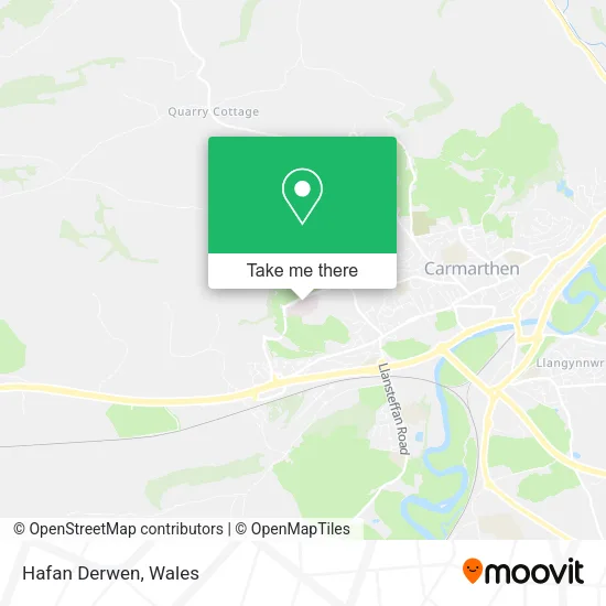 Hafan Derwen map