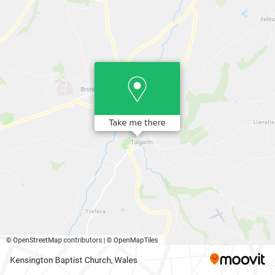 Kensington Baptist Church map