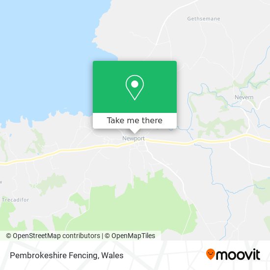 Pembrokeshire Fencing map