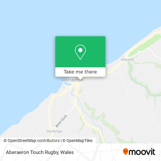 Aberaeron Touch Rugby map