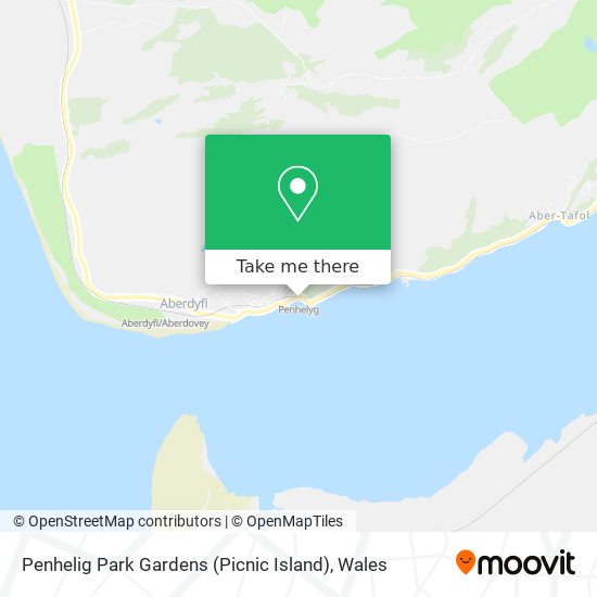 Penhelig Park Gardens (Picnic Island) map