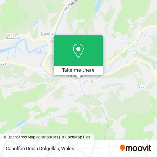 Canolfan Deulu Dolgellau map