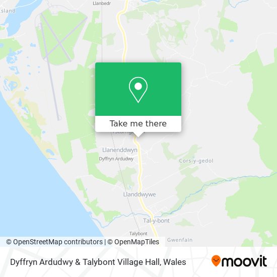 Dyffryn Ardudwy & Talybont Village Hall map