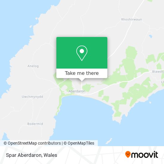 Spar Aberdaron map