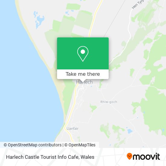 Harlech Castle Tourist Info Cafe map