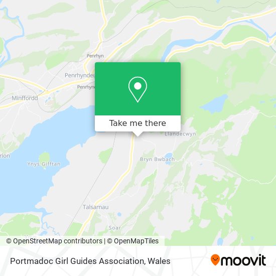 Portmadoc Girl Guides Association map