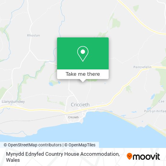 Mynydd Ednyfed Country House Accommodation map