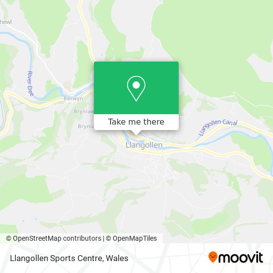 Llangollen Sports Centre map