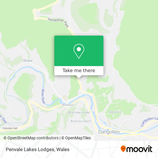 Penvale Lakes Lodges map
