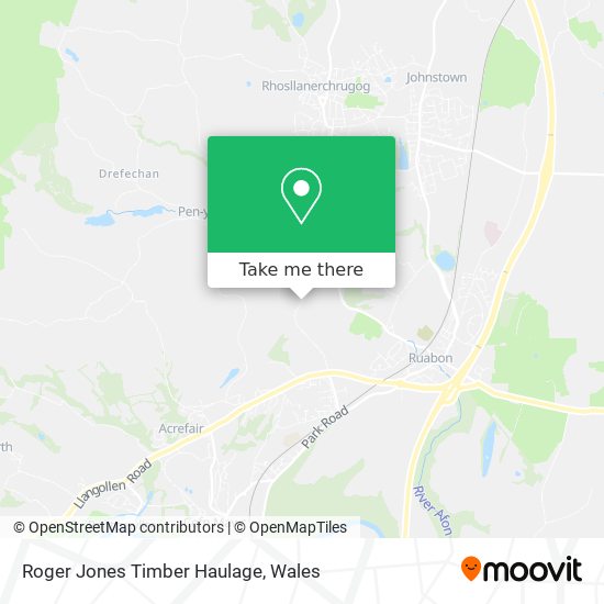 Roger Jones Timber Haulage map