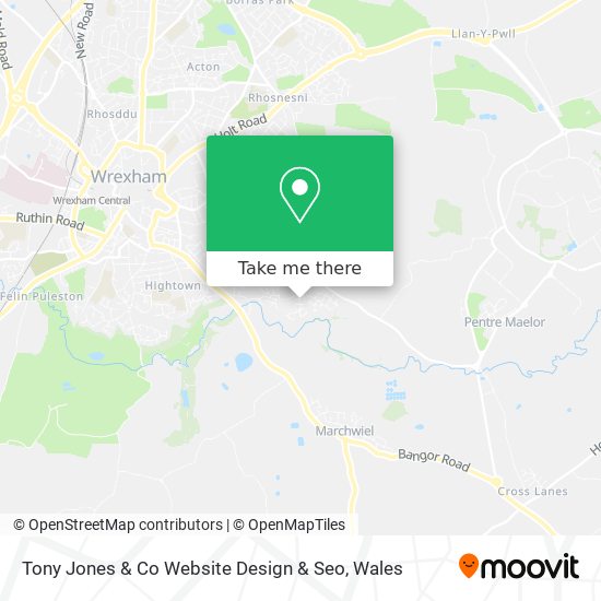 Tony Jones & Co Website Design & Seo map