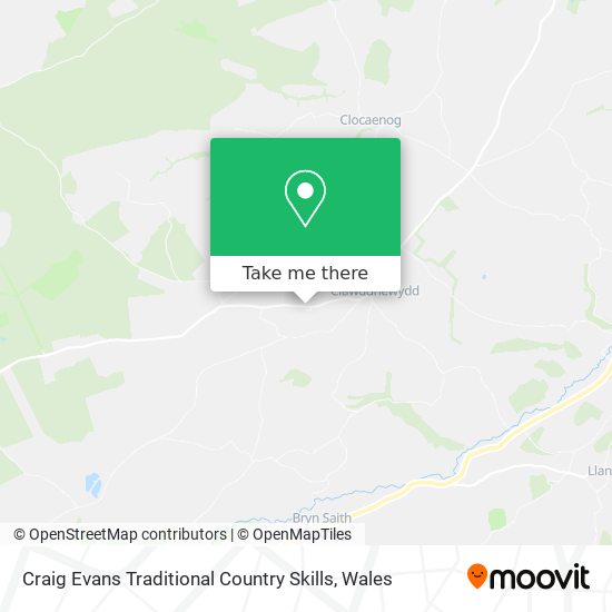 Craig Evans Traditional Country Skills map