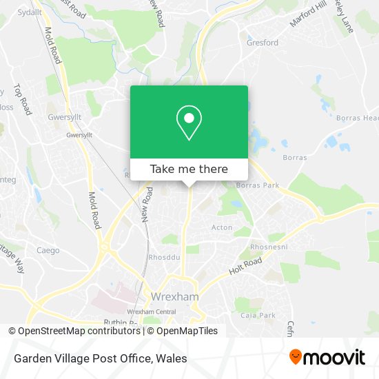 Garden Village Post Office map