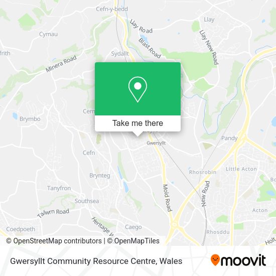 Gwersyllt Community Resource Centre map