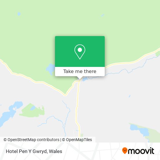 Hotel Pen Y Gwryd map