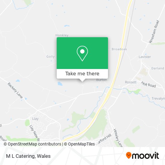 M L Catering map