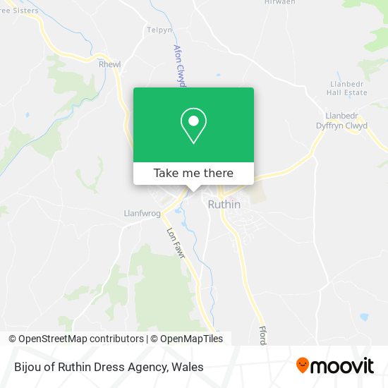 Bijou of Ruthin Dress Agency map