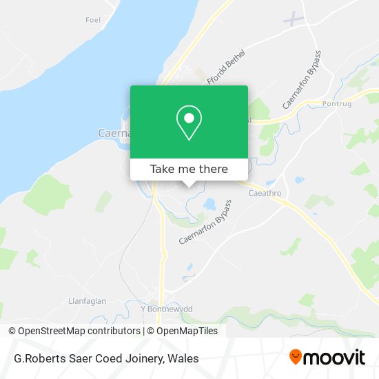G.Roberts Saer Coed Joinery map