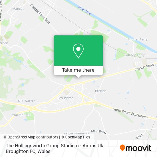 The Hollingsworth Group Stadium - Airbus Uk Broughton FC map