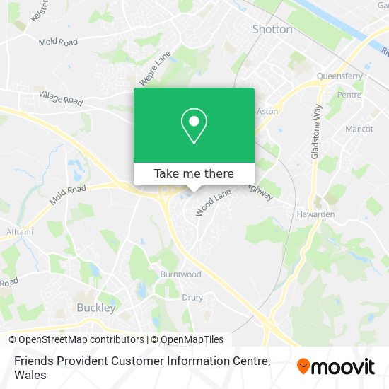 Friends Provident Customer Information Centre map