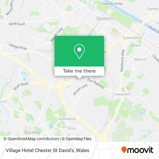 Village Hotel Chester St David's map