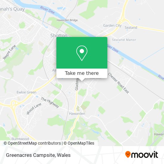Greenacres Campsite map