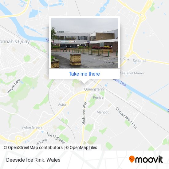 Deeside Ice Rink map
