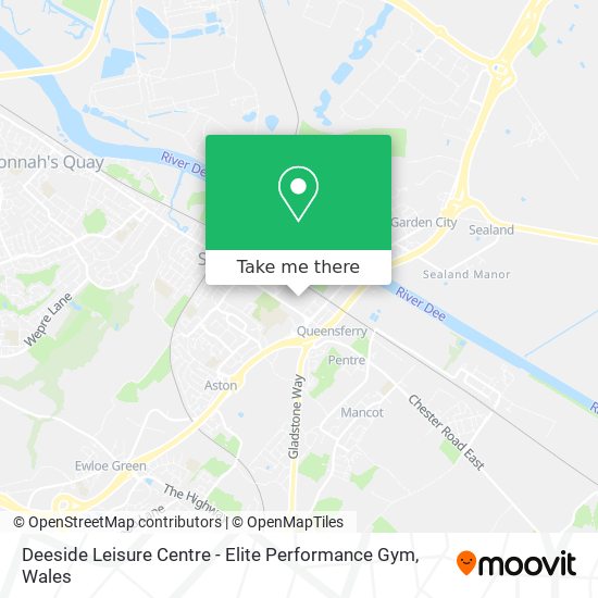 Deeside Leisure Centre - Elite Performance Gym map